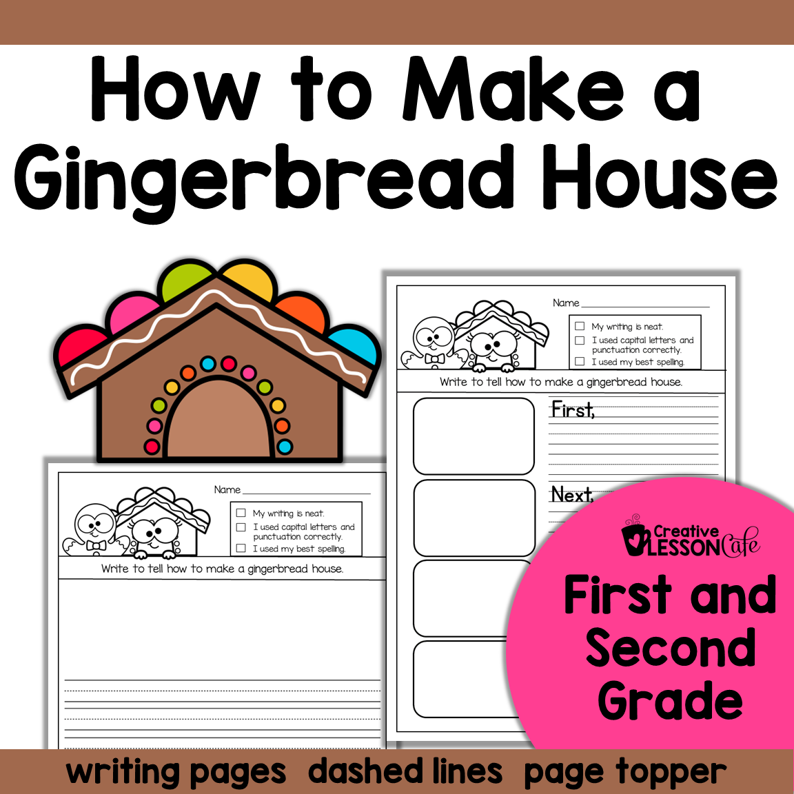 How to Make a Gingerbread House Printable Resource for Elementary Teachers